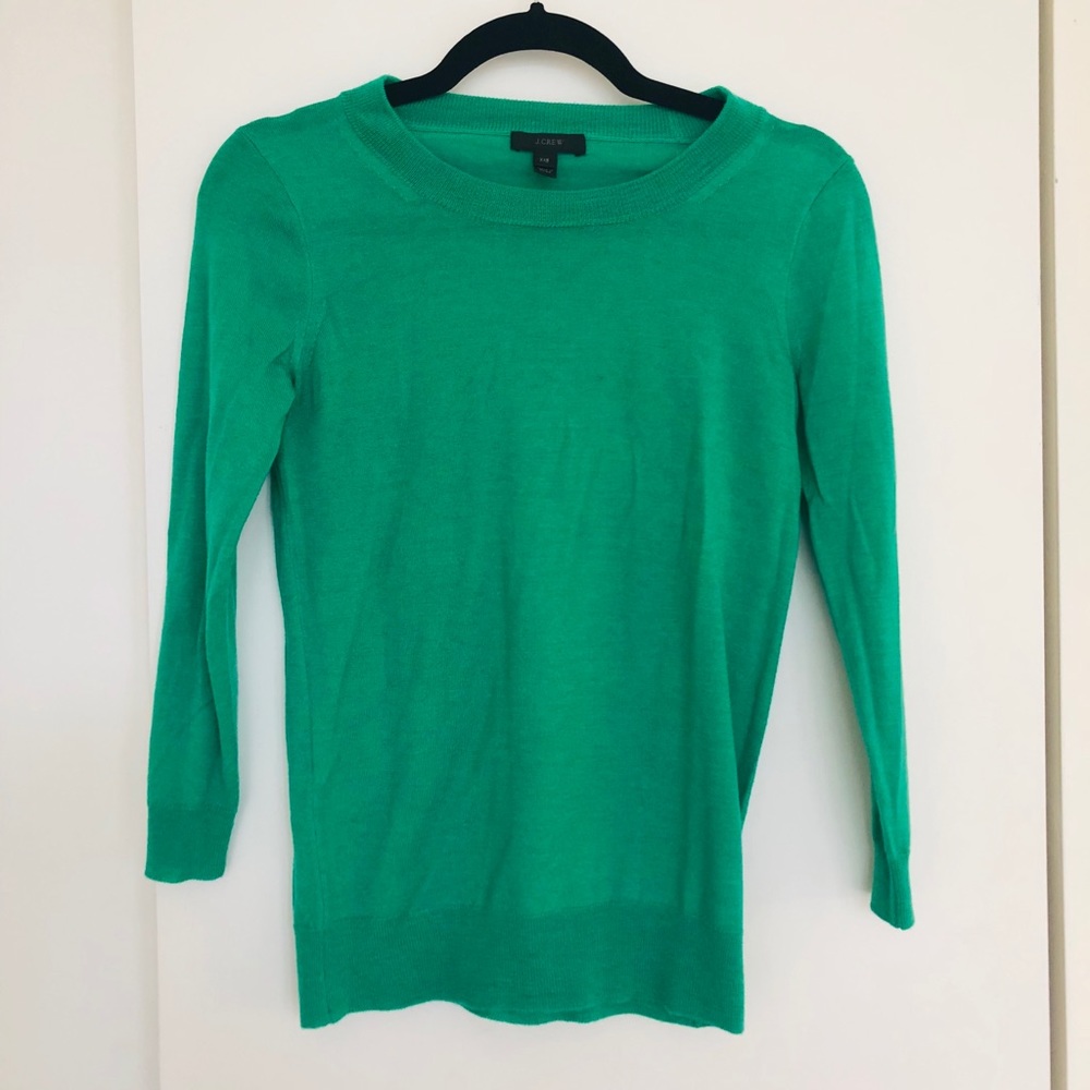 J.Crew 100% Merino Wool Sweater Kelly Green XXS